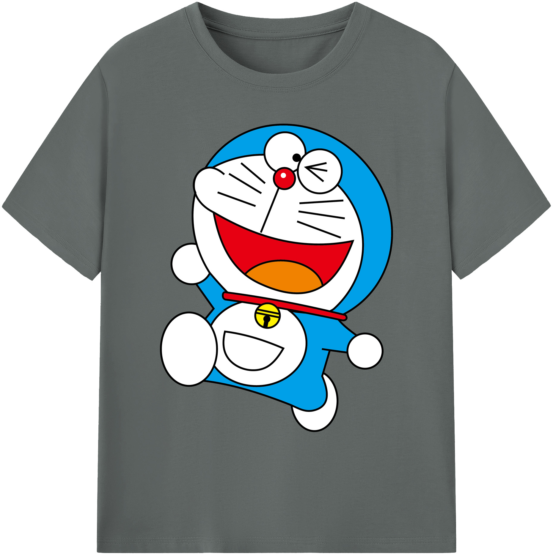 （画像用） ドラえもん Doraemon 綿100％ メンズ半袖Tシャツ｜肌触りやわらか＆通気性
